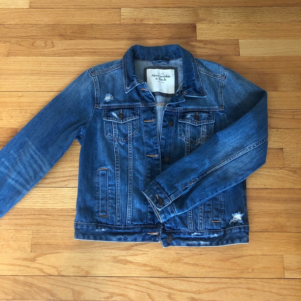 Abercrombie and Fitch distressed jean jacket